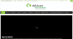 Desktop Screenshot of africanriskcapacity.org